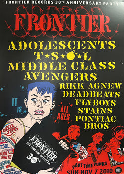 Frontier Records Anniversary Party Poster