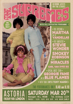 Supremes, The - Finsbury Park London Poster